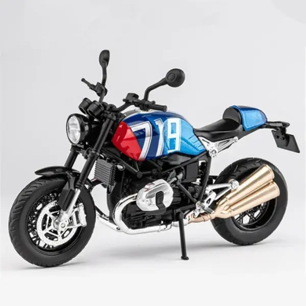 1:12 BMW Retro Alloy Motorcycle Model Toy - Image 8