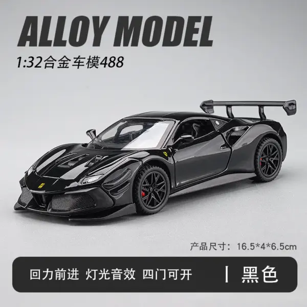 1:32 Diecast Ferrari F488 Model Car - Image 8