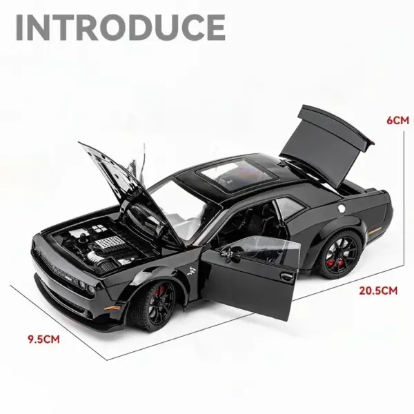 1:24 Scale Dodge Challenger Hellcat Model - Image 5