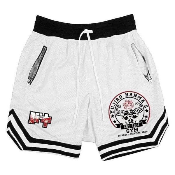 Hanma Baki Anime Quick Dry Mesh Shorts - Image 10