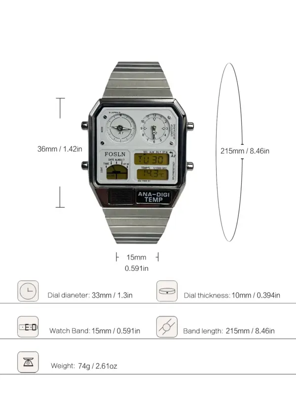 Fashion Sports Alarm Clock Watch for Couples - Image 2