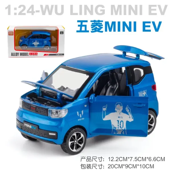 1:24 WULING HONGGUANG MINI EV Alloy Model Car - Image 9