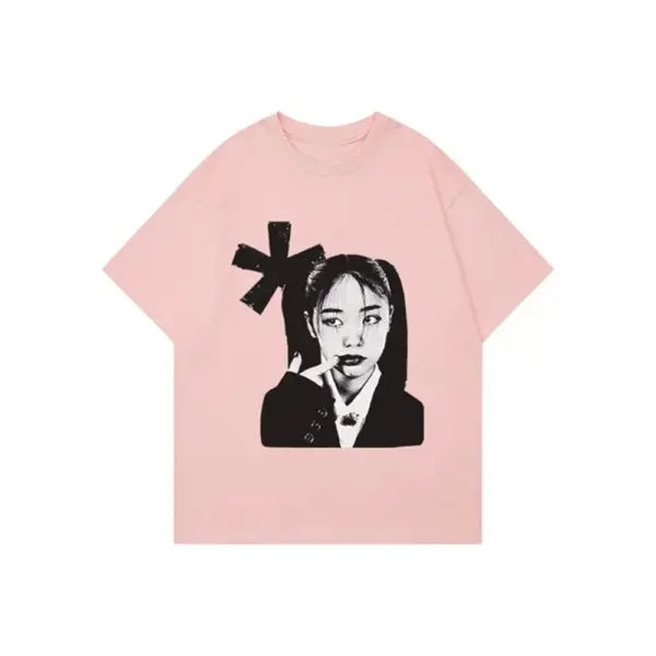 Unisex Y2K Cotton Graphic T-shirt Streetwear - Image 2