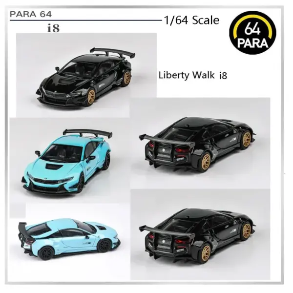 1/64 Scale Diecast BMW i8 Toy Car Model - Image 2