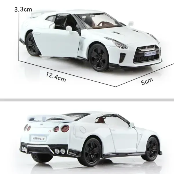 1:36 Scale Nissan GTR Diecast Car Model - Image 4