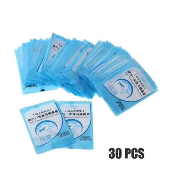 Disposable PE Toilet Seat Covers 30/50 Pack - Image 7