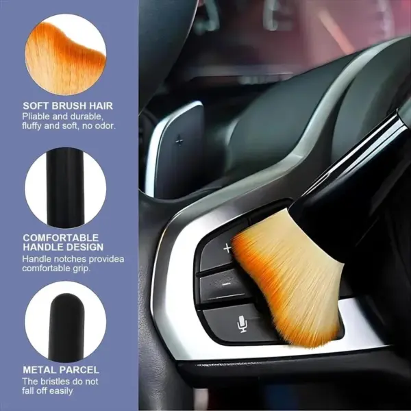 2pcs Car Interior Cleaning Brushes Set - Image 2