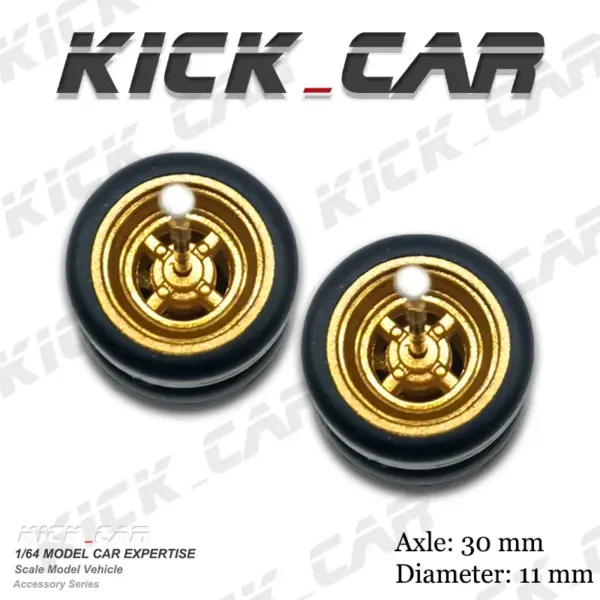 1/64 ABS Wheels with Rubber Tires for Models - Image 6