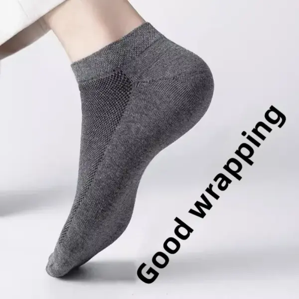 10 Pairs Men's Breathable Summer Short Socks - Image 3