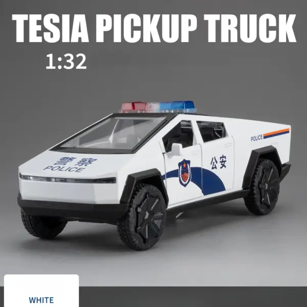 1:32 Tesla Pickup Truck Diecast Model Car - Image 10