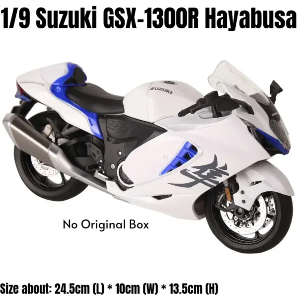 Suzuki Hayabusa 1:9 Diecast Motorcycle Model - Image 10