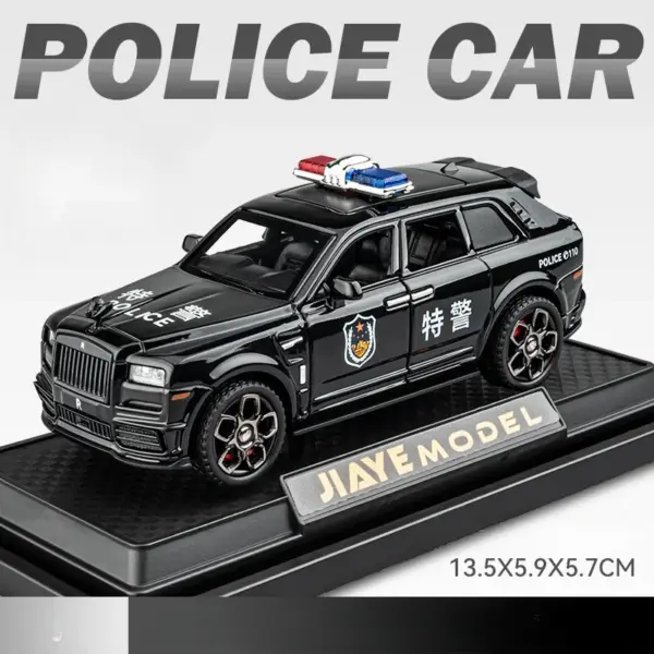 1:36 Rolls Royce Cullinan Police Diecast Model - Image 9