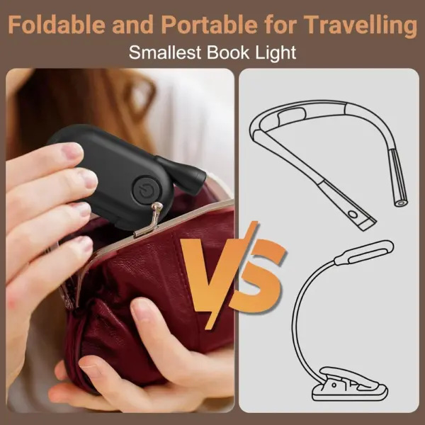 USB Rechargeable 3 Color Book Light Lamp - Image 6