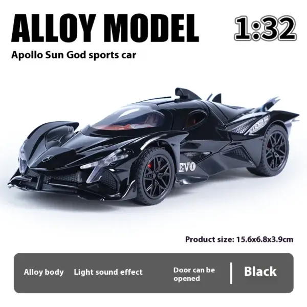 1:32 Scale Apollo EVO Alloy Model Car - Image 7