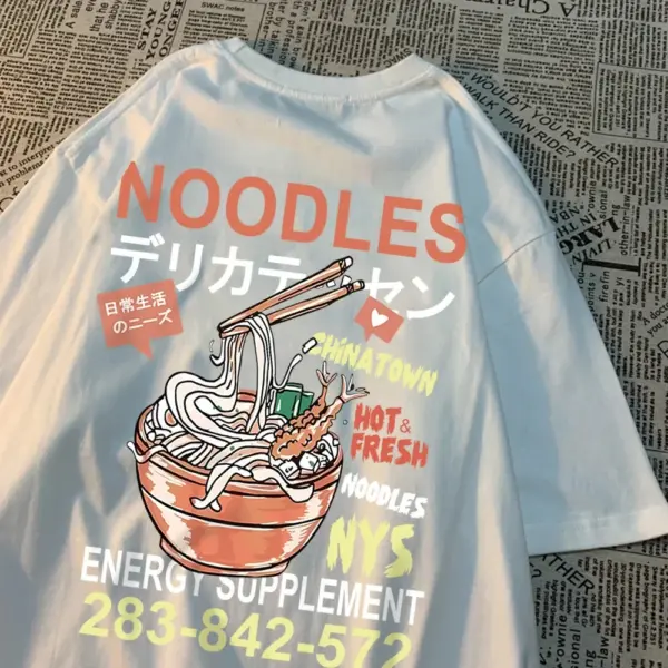 Anime Graphic Drawstring T-Shirt for Women - Image 2