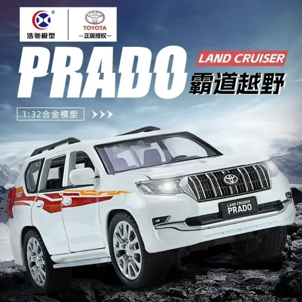 1:32 Diecast Toyota Land Cruiser Prado Model - Image 3