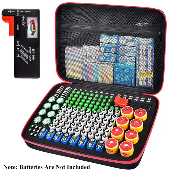 Battery Organizer Case with Tester for 225 Batteries - Image 7