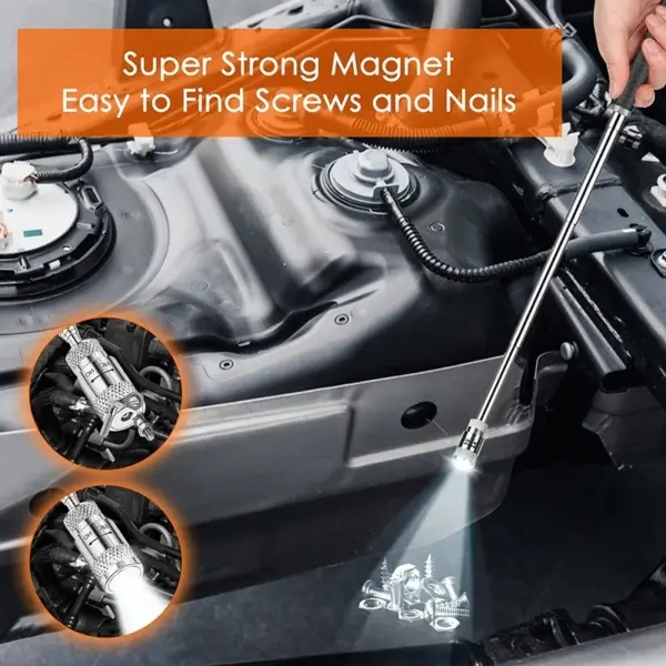 Magnetic Telescopic Pick-Up Tool with LED Light - Image 4
