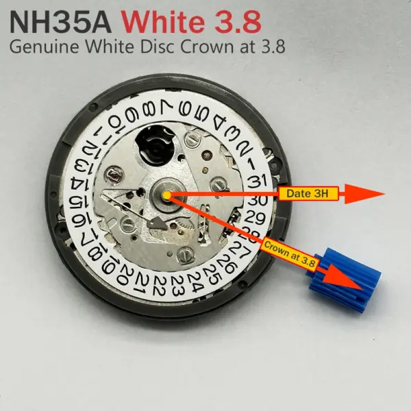 Genuine NH35A Movement Crown with Datewheel - Image 9