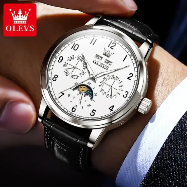 Olevs 6698 Luxury Automatic Mechanical Watch - Image 5