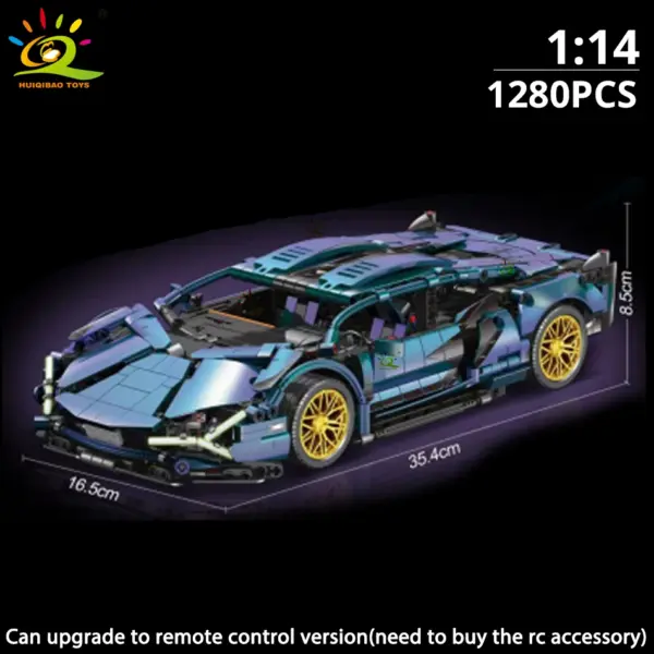 1:14 Racing Car Building Blocks Model Kit - Image 13