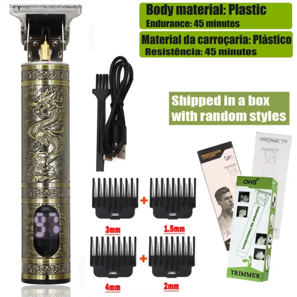 OHS T9 Hair Clipper Rechargeable Trimmer - Image 8