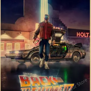Vintage Back To The Future Movie Poster Print 83 S0e7522246f9d4ccab77b53dd46edff75D 1