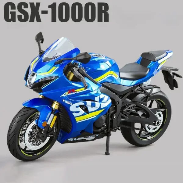 1:9 Suzuki GSX-1000R Diecast Motorcycle Model - Image 9
