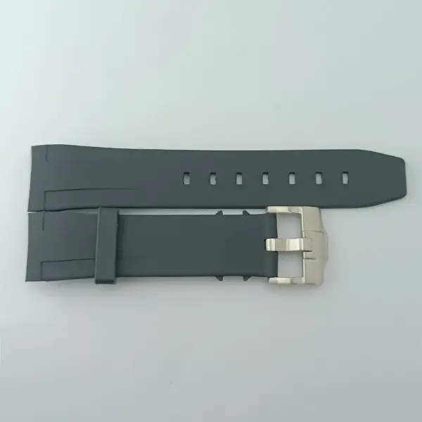 22mm Yellow and Black Rubber Watch Strap - Image 9