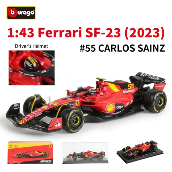 Bburago 1:43 Ferrari Monza SF23 Diecast Model - Image 7