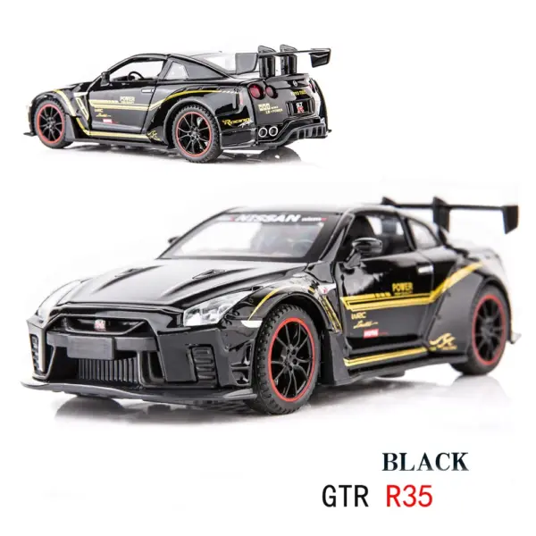 1:32 Scale Alloy GTR Toy Car Model - Image 7