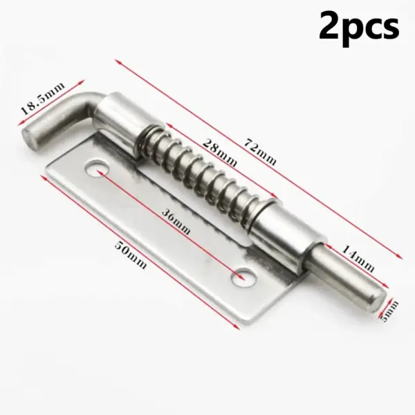 2 Pcs Stainless Steel Door Lock Latch Set - Image 10