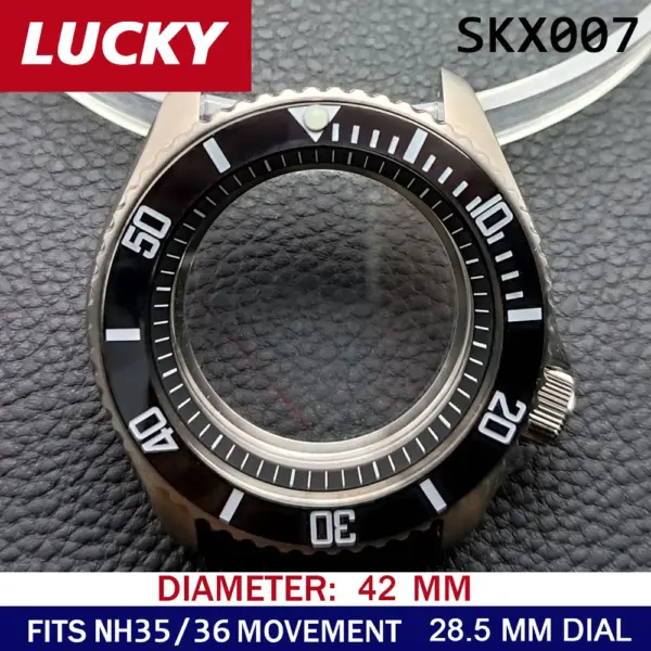 42mm Stainless Steel Watch Case for NH35/NH36 - Image 22