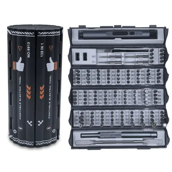 128 in 1 Precision Screwdriver Set with Magnetic Shaft - Image 8