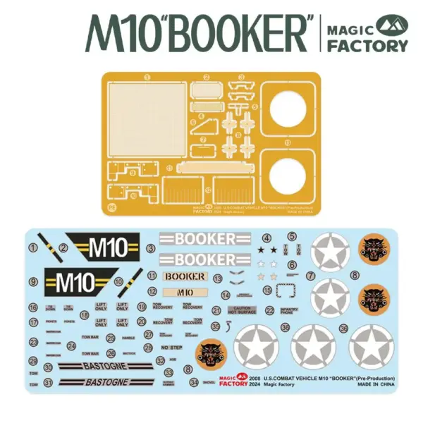 1/35 Scale M10 Booker Combat Vehicle Model Kit - Image 5