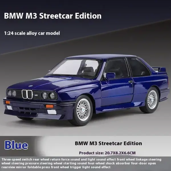 1988 BMW M3 E30 Diecast Model Car 1:24 - Image 10