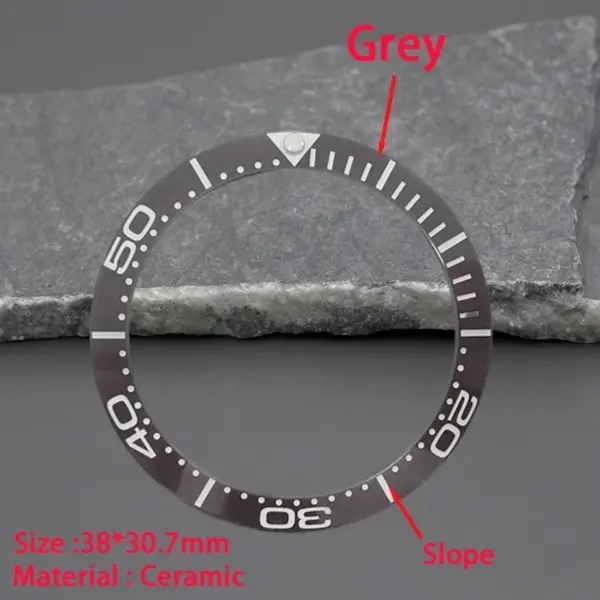 Gray Ceramic Bezel Insert for Omega Watches - Image 30