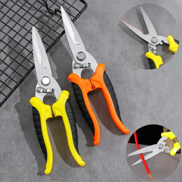 Stainless Steel Multi-Purpose Electrician Scissors - Image 6