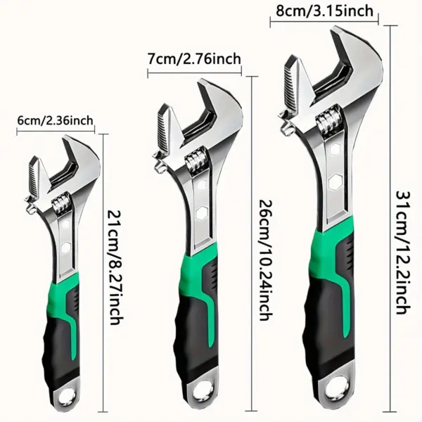Adjustable Wrench Set with Versatile Sizes - Image 5