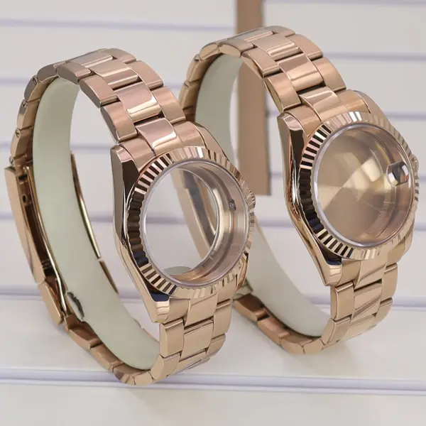 Rose Gold Luxury Watch Cases for Seiko Miyota - Image 4