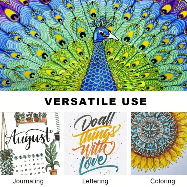 120 Color Dual Tip Brush Marker Set - Image 5