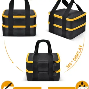 Dewalt/Milwaukee Battery Storage Bag with Dividers 10 S1039e464f45c4210836cd37c1a9a891cT