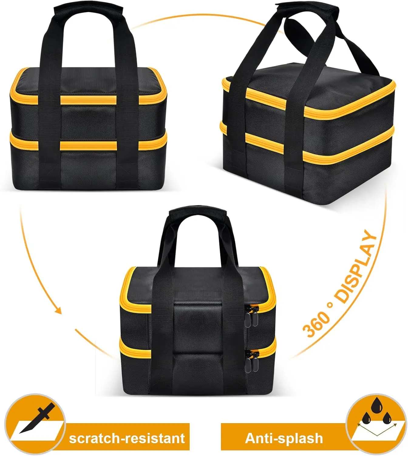 Dewalt/Milwaukee Battery Storage Bag with Dividers 5 Dewalt/Milwaukee Battery Storage Bag with Dividers - Image 5