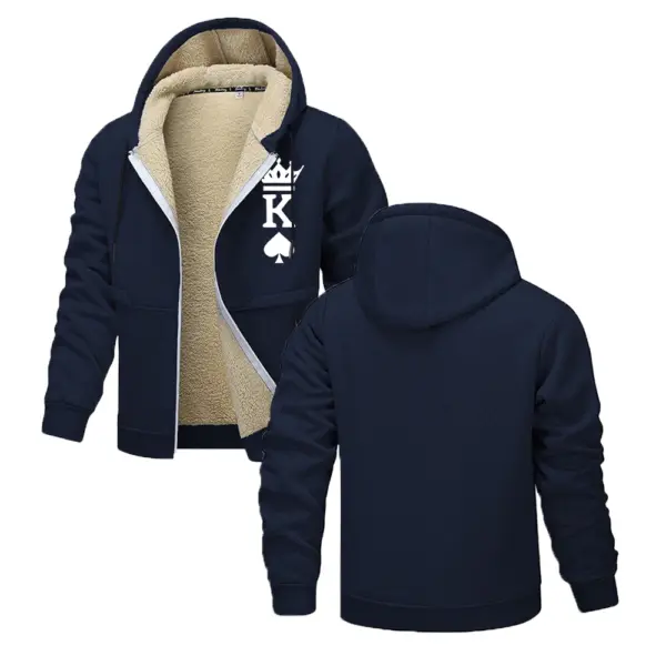 Men's Print Hooded Jacket for Outdoors - Image 7