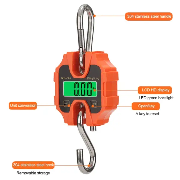 Digital Hanging Scale 250KG Heavy Duty Scale - Image 5