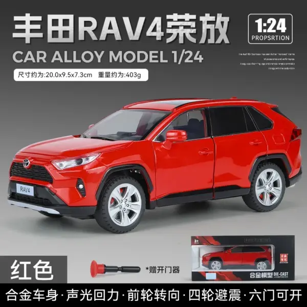 1:24 Toyota RAV4 Diecast Metal Model Car - Image 10