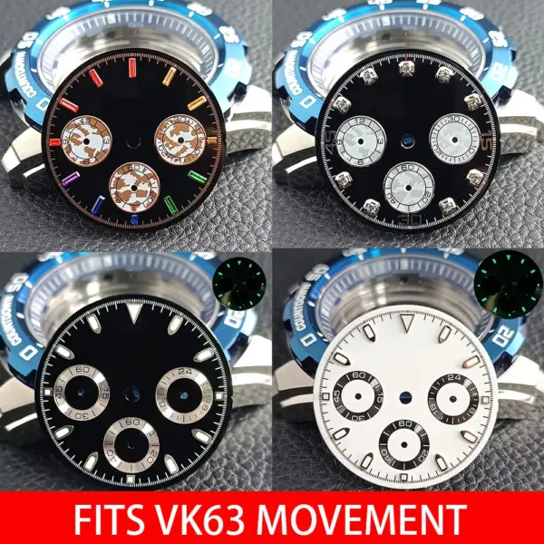 VK63 Luminous Watch Dial for 39.3mm Case - Image 2