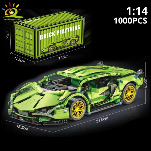 1:14 Racing Car Building Blocks Model Kit - Image 26