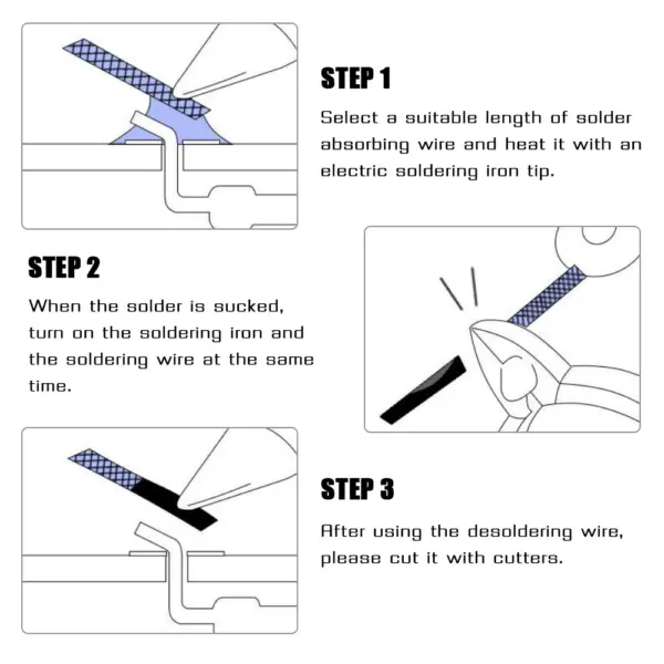 Desoldering Wick 1.5M Copper Solder Remover - Image 5