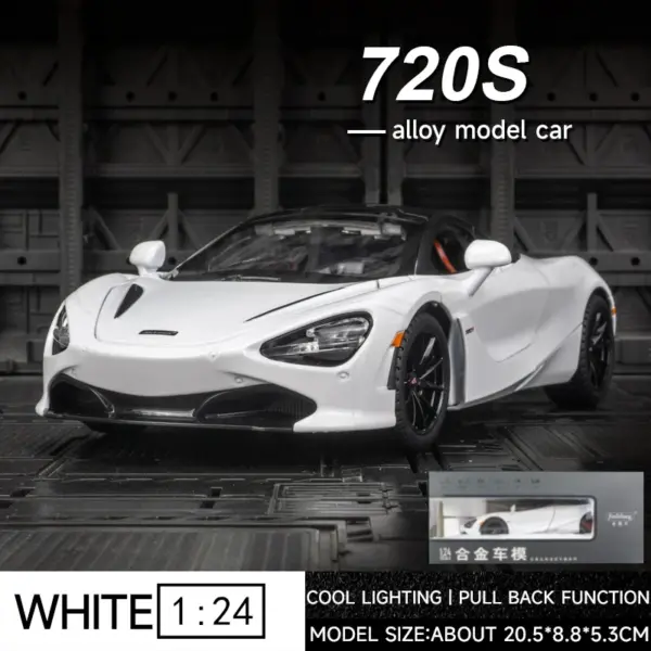 1:24 McLaren 720S Diecast Alloy Model Car - Image 9